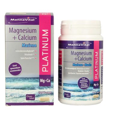 Mannavital Mariene magnesium + calcium pl atinum (120vc) 120vc
