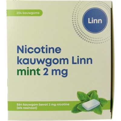 Linn Nicotine kauwgom 2mg mint (204st) 204st