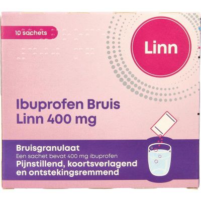 Linn Ibuprofen bruisgranulaat 400mg (10sach) 10sach