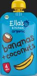 Ella's Kitchen Bananas & coconut knijpzakje 4 + maanden bio (120g) 120g thumb