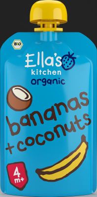 Ella's Kitchen Bananas & coconut knijpzakje 4 + maanden bio (120g) 120g