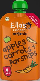 Ella's Kitchen Ella's Kitchen Apples carrots & parsnips 4+ m aanden knijpz bio (120g)