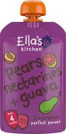 Ella's Kitchen Ella's Kitchen Pears nectarines & guava 4+ kn ijpzakje bio (120g)