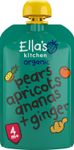 Ella's Kitchen Pear apricots ananas ginger 4+ maanden bio (120g) 120g thumb