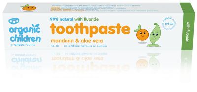 Green People Organic children mandarin toot hpaste with fluoride (50ml) 50ml
