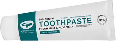 Green People Fresh mint & aloe vera fluorid e toothpaste (75ml) 75ml