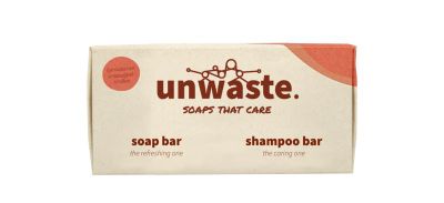 Unwaste Duopack orange soap & shampoo bar (1st) 1st