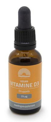 Mattisson Vitamine D3 25mcg vegan druppels (25ml) 25ml