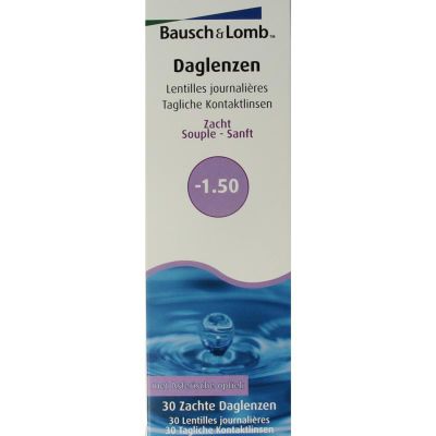 Bausch + Lomb Daglenzen -1.50 (30st) 30st