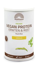 Mattisson Mattisson Vegan protein erwten & rijst v anille bio (500g)