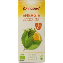 Zonnatura Zonnatura Energie groene thee met vitami ne C bio (20st)