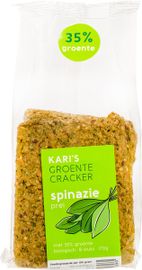 Kari's Crackers Kari's Crackers Groentecracker spinazie prei b io (170g)