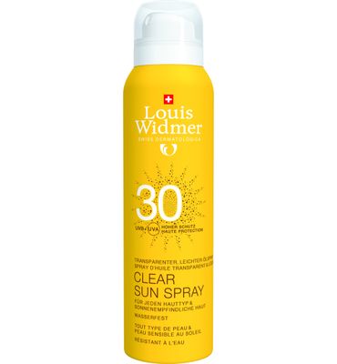 Louis Widmer Clear Sun Spray 30 (ongeparfumeerd) (125ML) 125ML