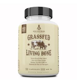 Ancestral Supplements Ancestral Supplements Living Bone - Natuurlijk Calcium-Eiwit Complex - Grasgevoerd (180ca)