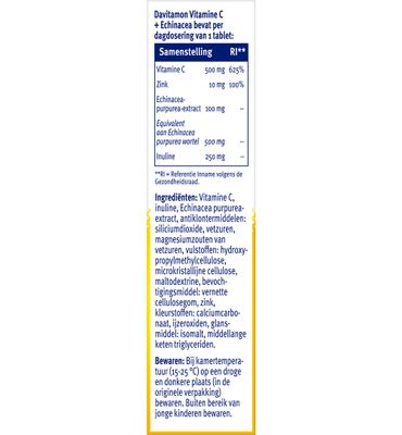 Davitamon Vitamine C + echinacea (20st) (20st) 20st