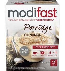 Koopjes Drogisterij Modifast Intensive Porridge With Cinnam (8x60g) aanbieding