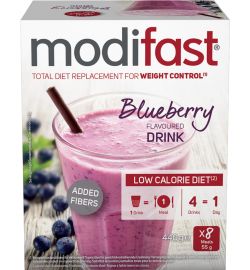 Koopjes Drogisterij Modifast Intensive Milkshake Blueberry (8x55g) aanbieding