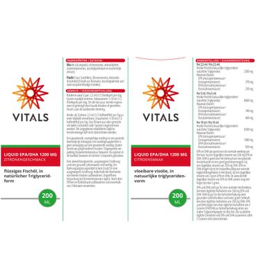 Vitals Liquid EPA/DHA 1200 mg (200ml) null