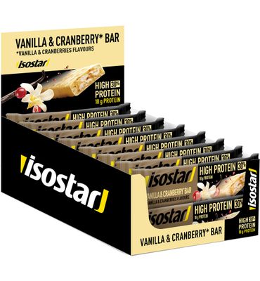 Isostar High Protein 30 bar vanilla cranberry null