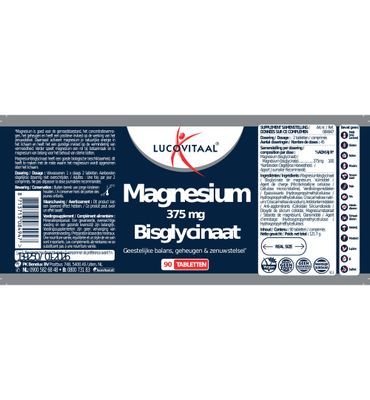 Lucovitaal Magnesium 375mg Bisglycinaat null
