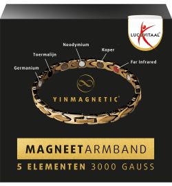 Lucovitaal Lucovitaal Armband magneet YM® Goudkleurig