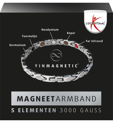 Lucovitaal Armband magneet YM® Zilverkleurig null