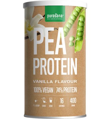 Purasana Vegan protein pea 74% vanille null
