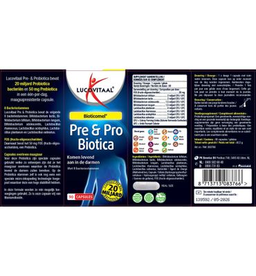 Lucovitaal Pre & Probiotica 90 caps null