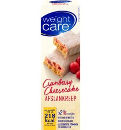 Weight Care Weight Care Maaltijdreep cranberry cheesecake (2st)