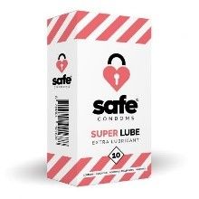 Safe Safe Condoom met extra glijmiddel (10 st)
