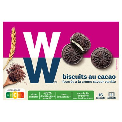 WeightWatchers Biscuit Cookie en Cream (4x4 (4x4 sach) 4x4 sach