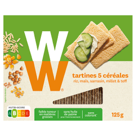 WeightWatchers WeightWatchers Crackers 5 Granen (125gr) (125 gr)