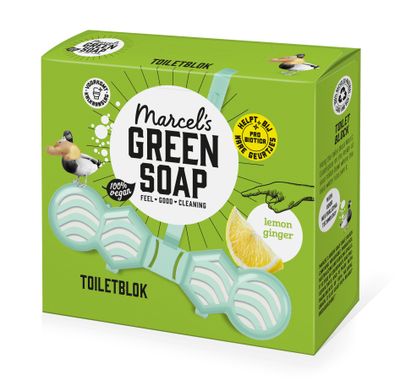 Marcel's Green Soap Toiletblok Citroen & Gember (35gr) 35gr