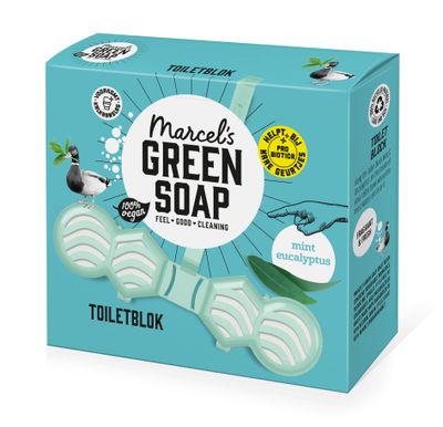 Marcel's Green Soap Toiletblok Munt & Eucalyptus (35gr) 35gr