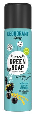 Marcel's Green Soap Deospray Mimosa Blackcurrant (150ml) 150ml
