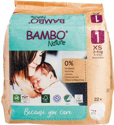 Bambo Nature Luiers 1 (2-4kg) (22st) 22st