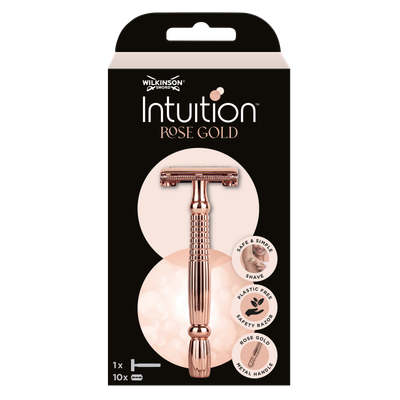 Wilkinson Intuition Safety Razor Rose Gold (10st) 10st