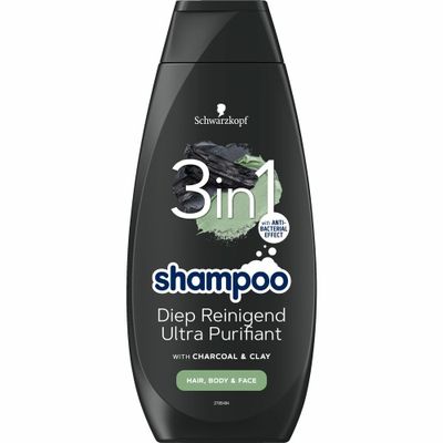 Schwarzkopf 3-in-1 Shampoo Diep Reinigend (400ML) 400ML