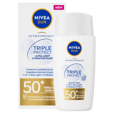 Nivea Sun Triple Protect SPF50+ Zonnebrandcrème (40ML) 40ML