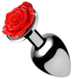 Booty Sparks Booty Sparks Red Rose Buttplug - Small (1ST)