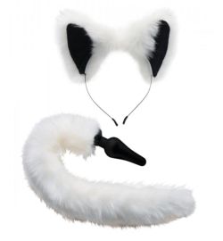 Tailz Tailz White Fox Buttplug & Haarband Set (1ST)