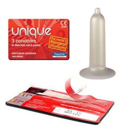 Pasante Pasante Pasante Unique Latex-vrije condooms 3 stuks (3stuks)