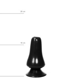 All Black All Black All Black Buttplug 12 cm - Zwart (1ST)