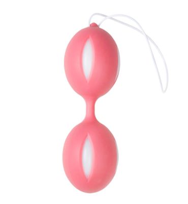 Easytoys Geisha Collection Wiggle Duo Vaginaballetjes - Roze/Wit (1ST) 1ST