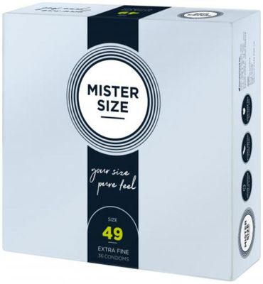 Mister Size MISTER.SIZE 49 mm Condooms 36 stuks (36stuks) 36stuks