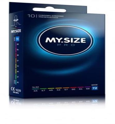 My.Size MY.SIZE Pro 72 mm Condooms - 10 stuks (10stuks) 10stuks