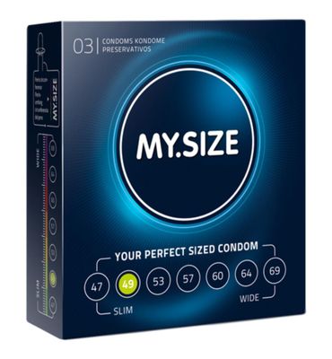 My.Size MY.SIZE Pro 49 mm Condooms - 3 stuks (3stuks) 3stuks