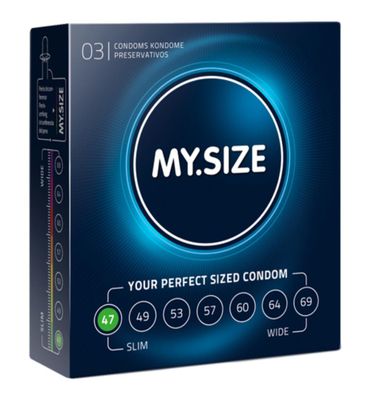 My.Size MY.SIZE Pro 47 mm Condooms - 3 stuks (3stuks) 3stuks