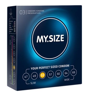 My.Size MY.SIZE Pro 53 mm Condooms - 3 stuks (3stuks) 3stuks