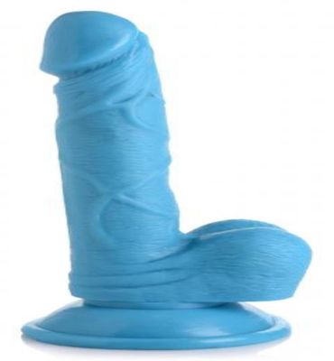 Pop Peckers Poppin Dildo 16,5 cm - Blauw (1ST) 1ST